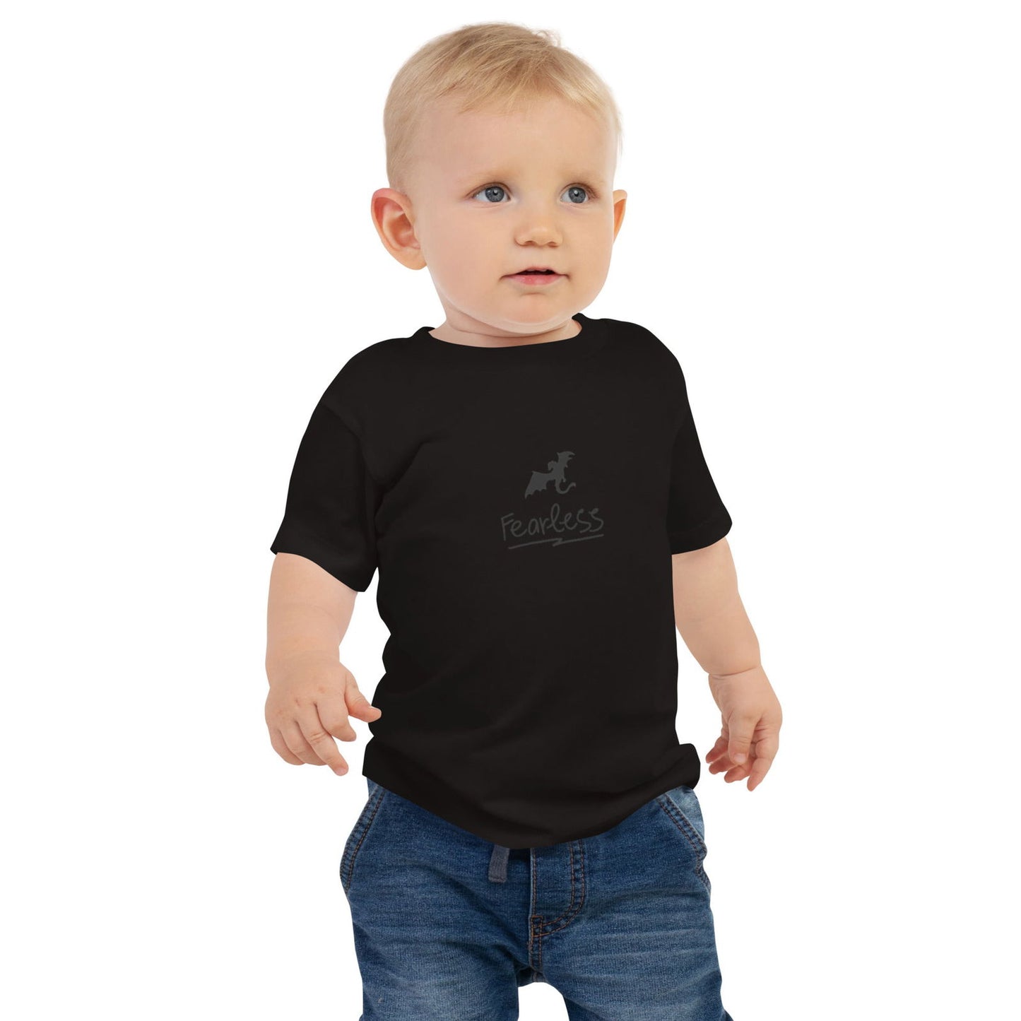 Baddie Fearless Baby Jersey Short Sleeve Tee - Baddie Designs