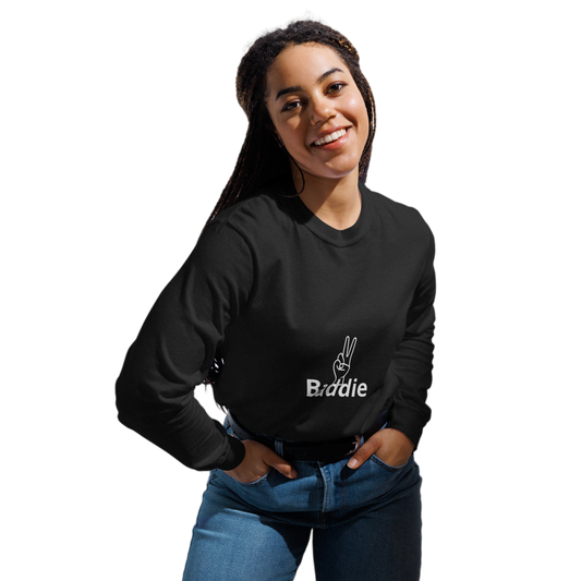 Baddie Garment-dyed heavyweight long-sleeve shirt - Baddie Designs