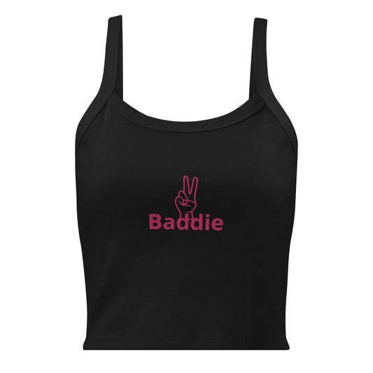 Baddie Women’s micro-rib tank top - Baddie Designs