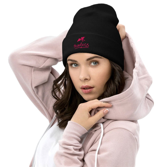 Baddie fearless Cuffed Beanie - Baddie Designs