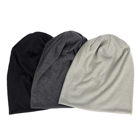 Solid Beanie Polyester Men/Women Unisex Beanies Caps Casual Beanie Hats For Women Skullies Beanies Thin Cap - Baddie Designs