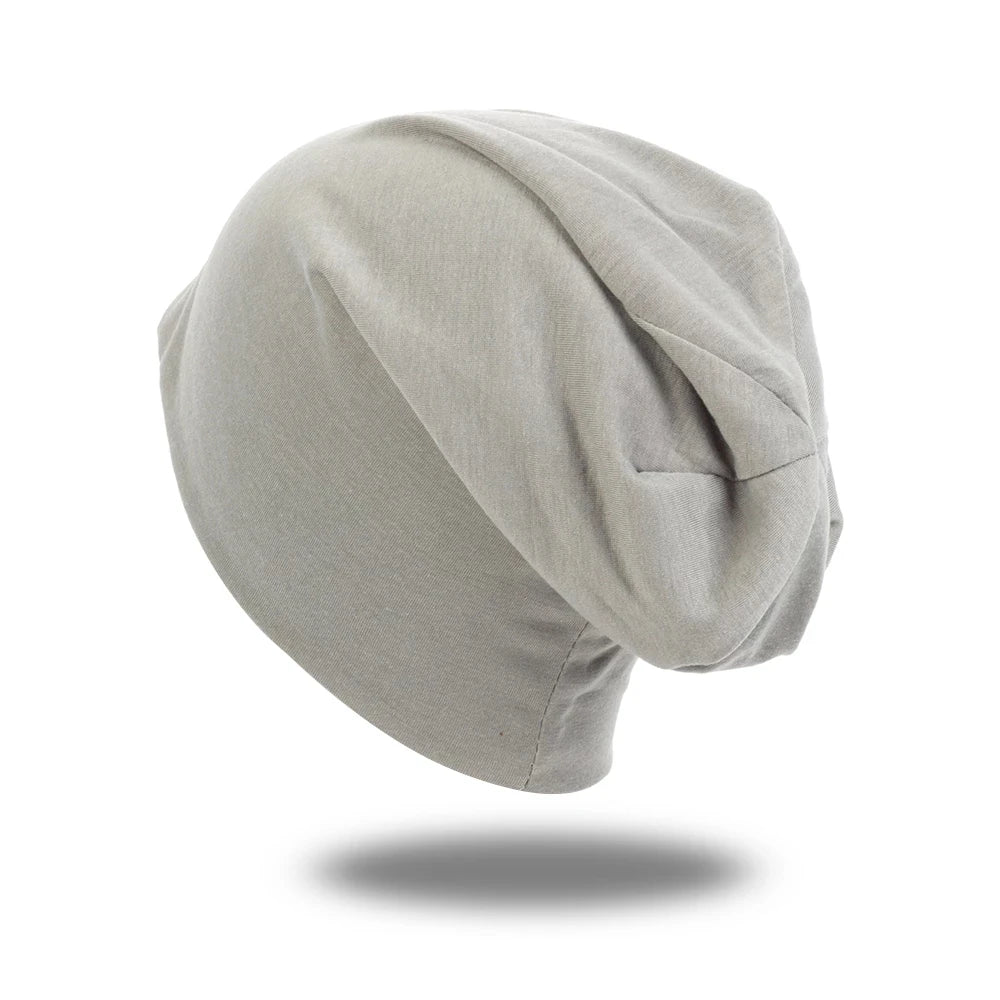 Solid Beanie Polyester Men/Women Unisex Beanies Caps Casual Beanie Hats For Women Skullies Beanies Thin Cap - Baddie Designs