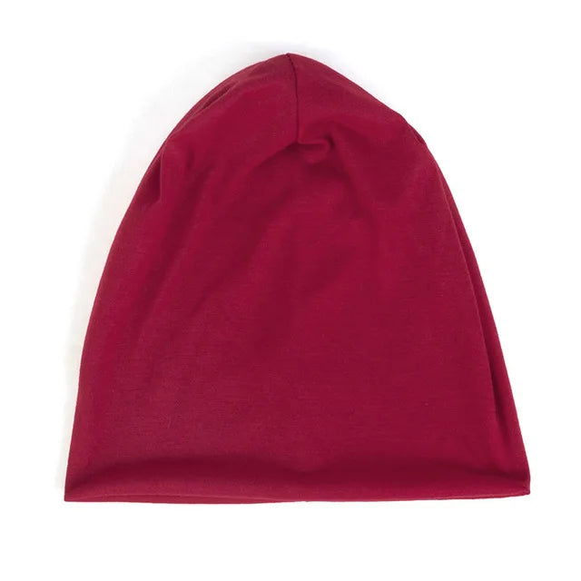 Solid Beanie Polyester Men/Women Unisex Beanies Caps Casual Beanie Hats For Women Skullies Beanies Thin Cap - Baddie Designs