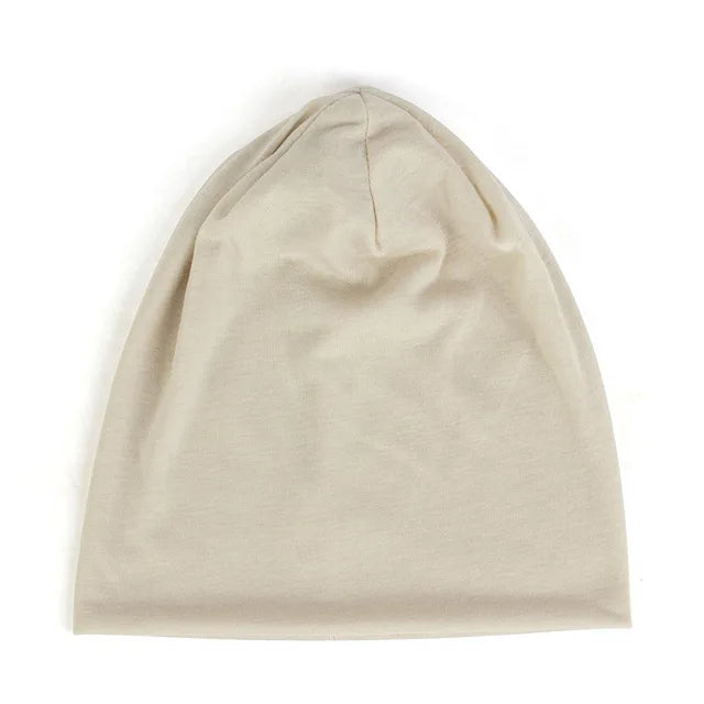 Solid Beanie Polyester Men/Women Unisex Beanies Caps Casual Beanie Hats For Women Skullies Beanies Thin Cap - Baddie Designs