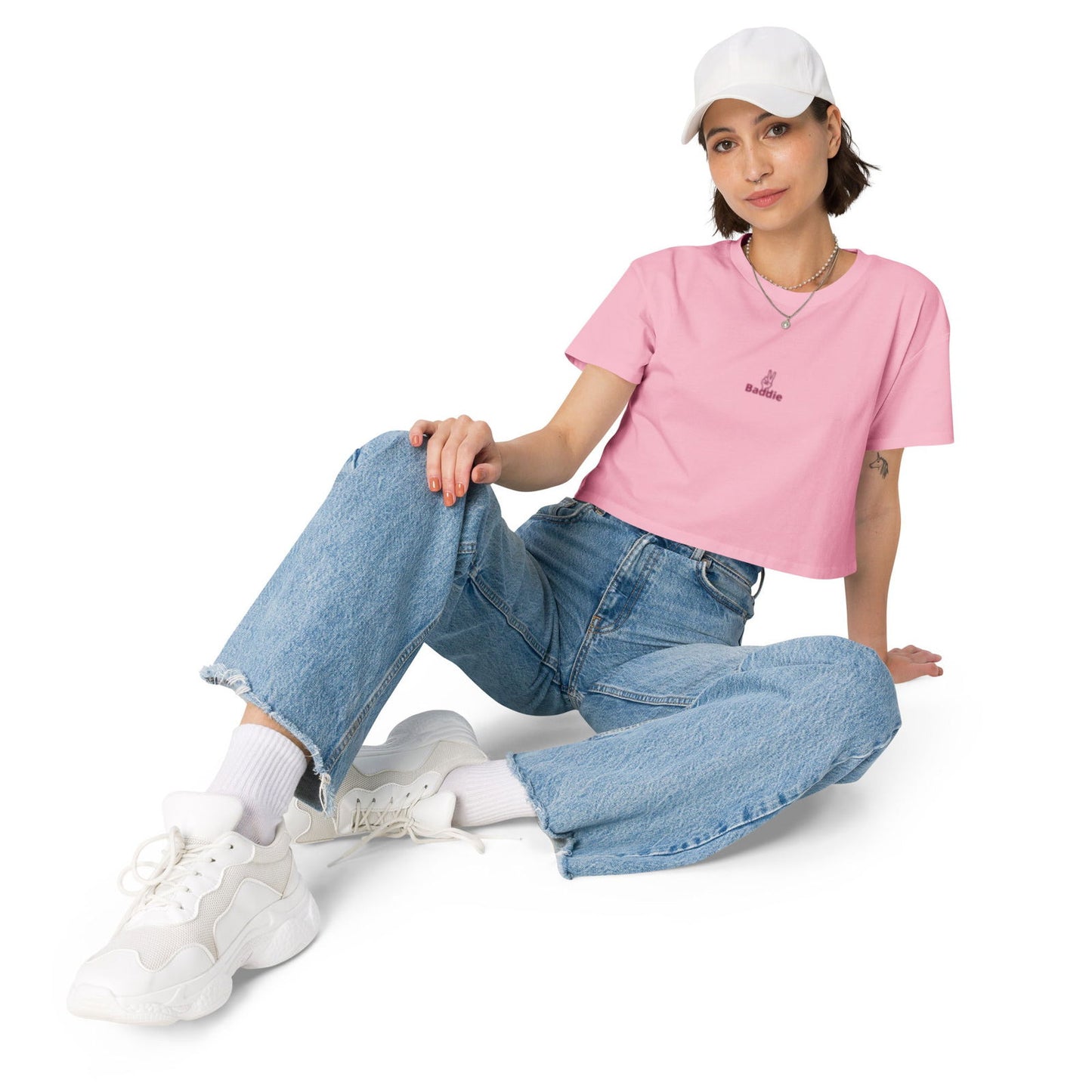 Women’s Baddie  crop top - Baddie Designs