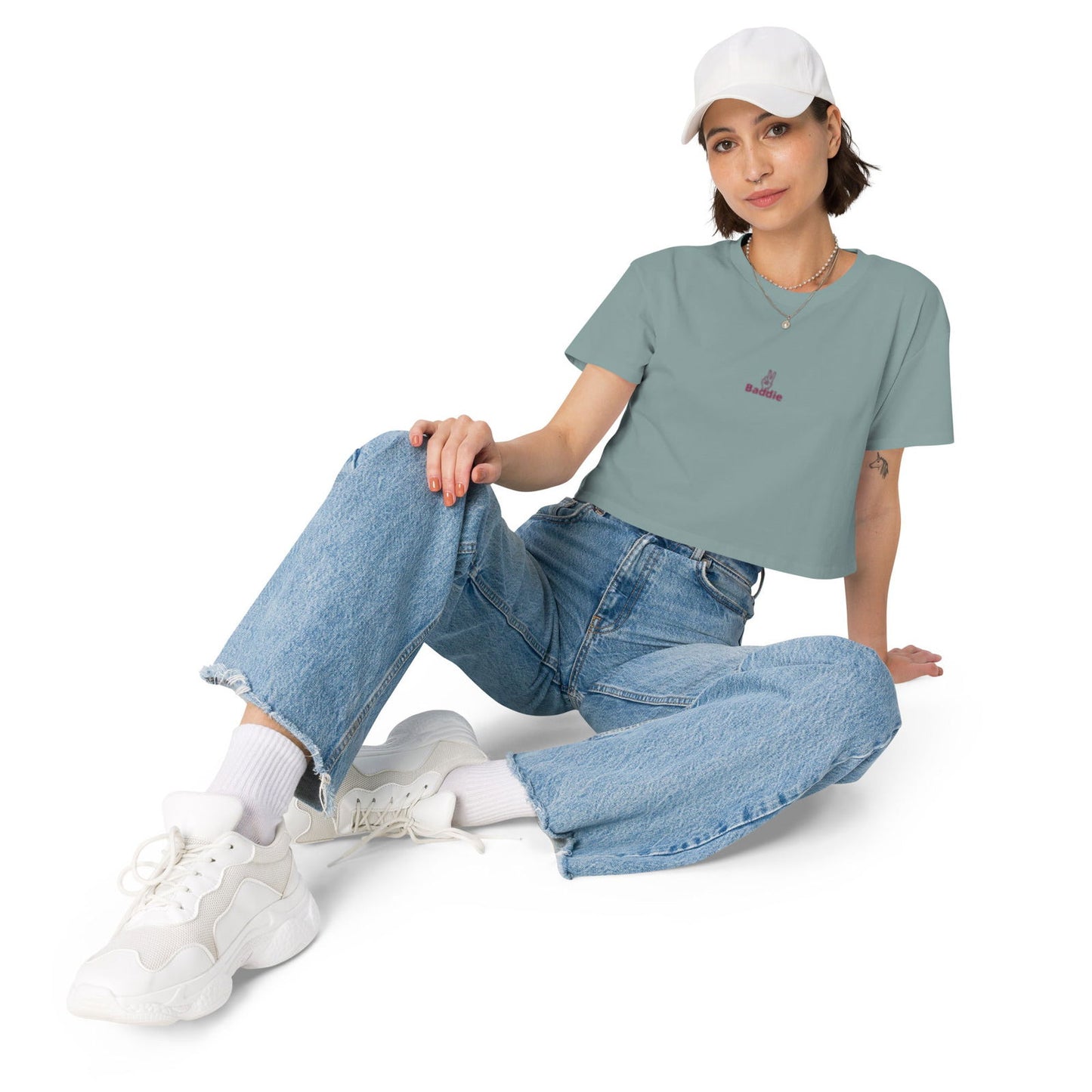 Women’s Baddie  crop top - Baddie Designs